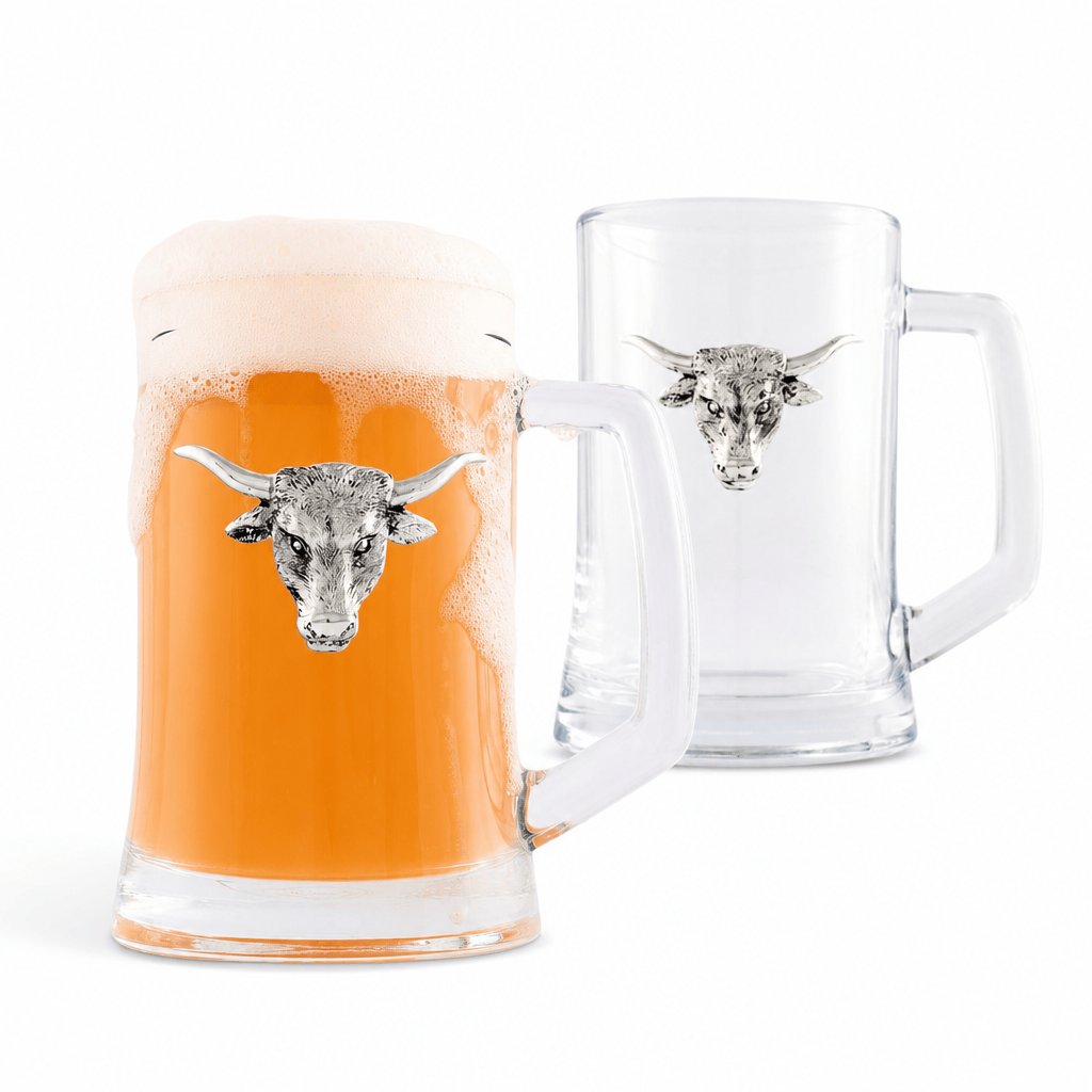 Longhorn Beer Mugs - Set of 2