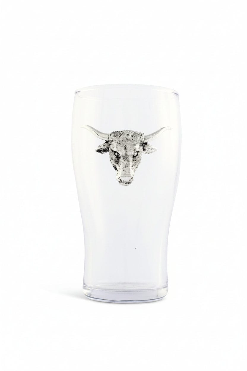 Longhorn Beer Pint Glasses - Set of 4