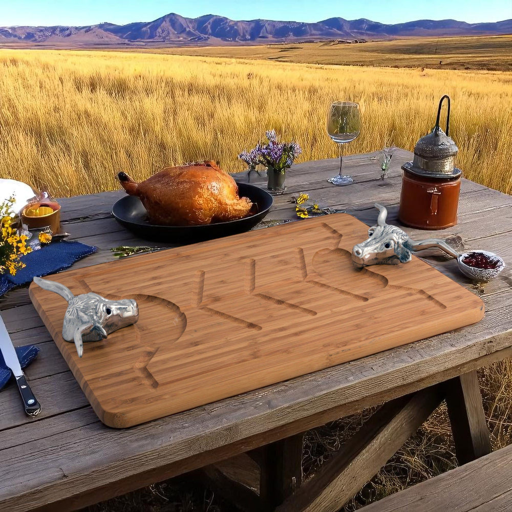 Longhorn Carving Board - Equine Exchange Tack Shop