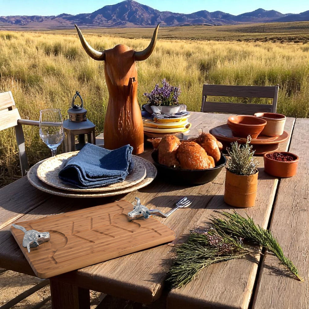 Longhorn Carving Board - Equine Exchange Tack Shop