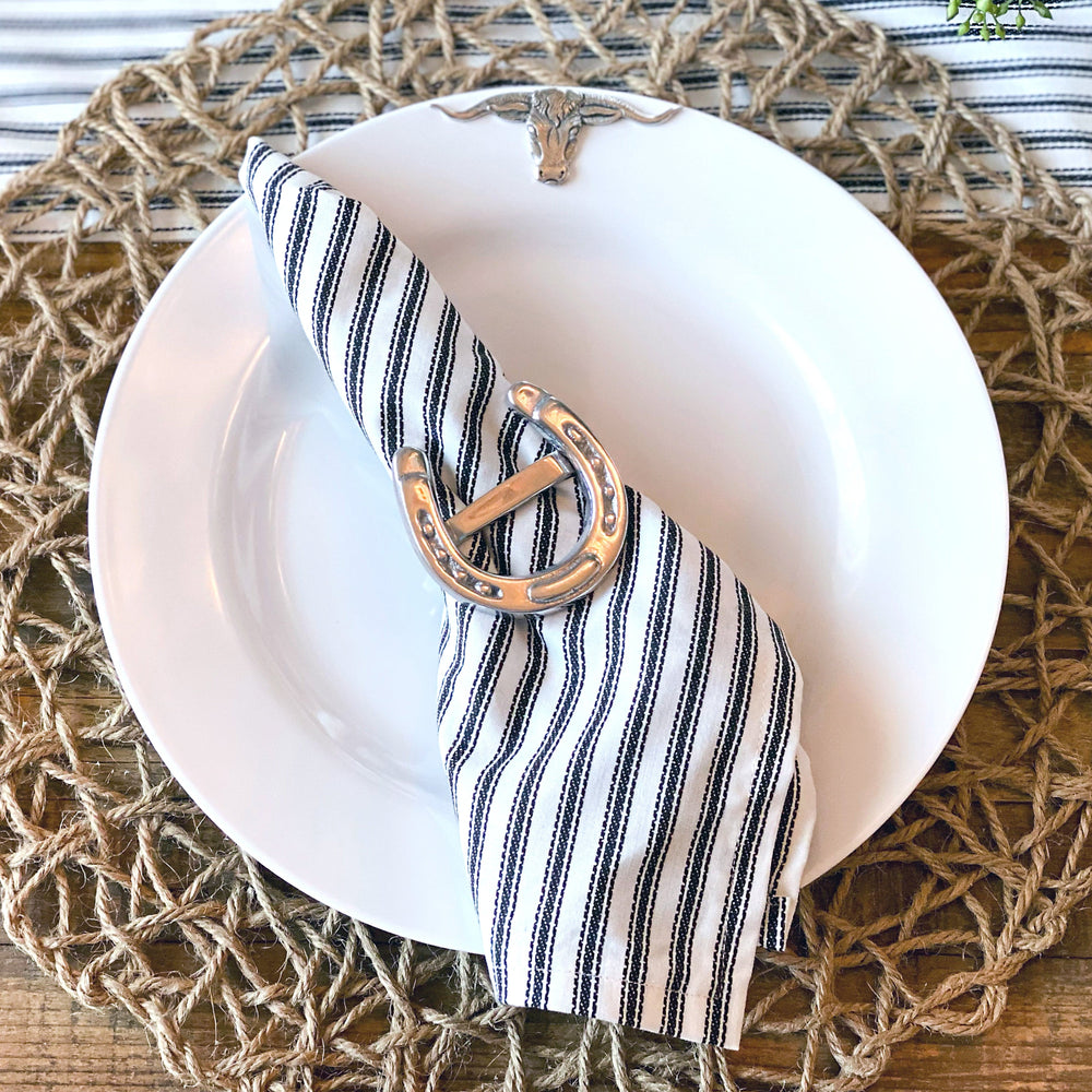 Longhorn Melamine Lunch Plates - Set of 4 - Equine Exchange Tack Shop
