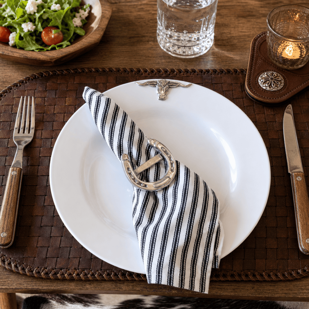 Longhorn Melamine Lunch Plates - Set of 4