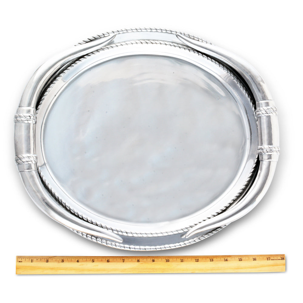 Longhorn Oval Platter - Equine Exchange Tack Shop