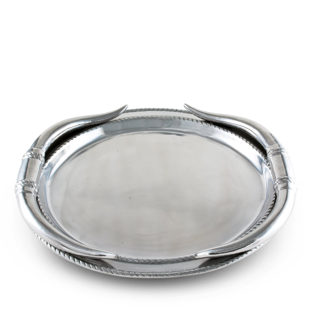 Longhorn Oval Platter - Equine Exchange Tack Shop
