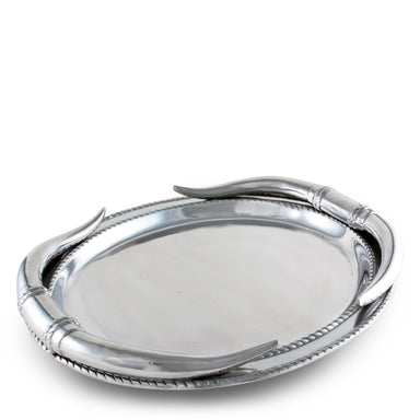 Longhorn Oval Platter - Equine Exchange Tack Shop