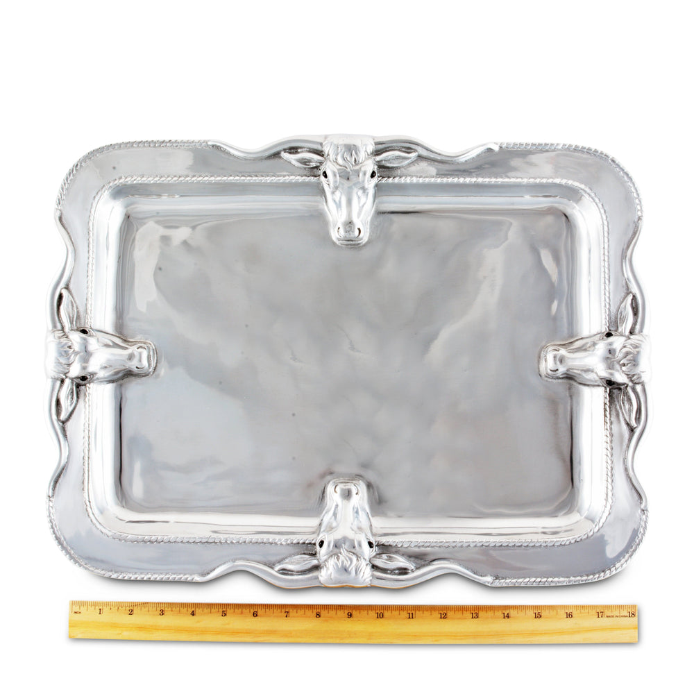 Longhorn Platter Large - Equine Exchange Tack Shop