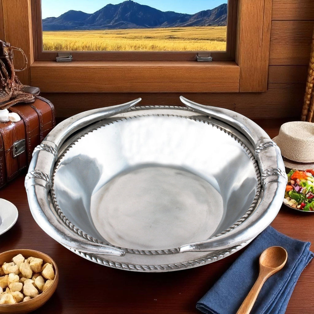 Longhorn Salad Bowl 12 - Equine Exchange Tack Shop