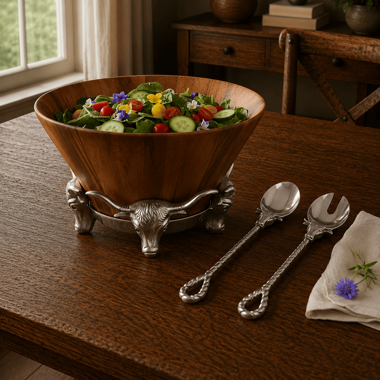 Longhorn Serving Set