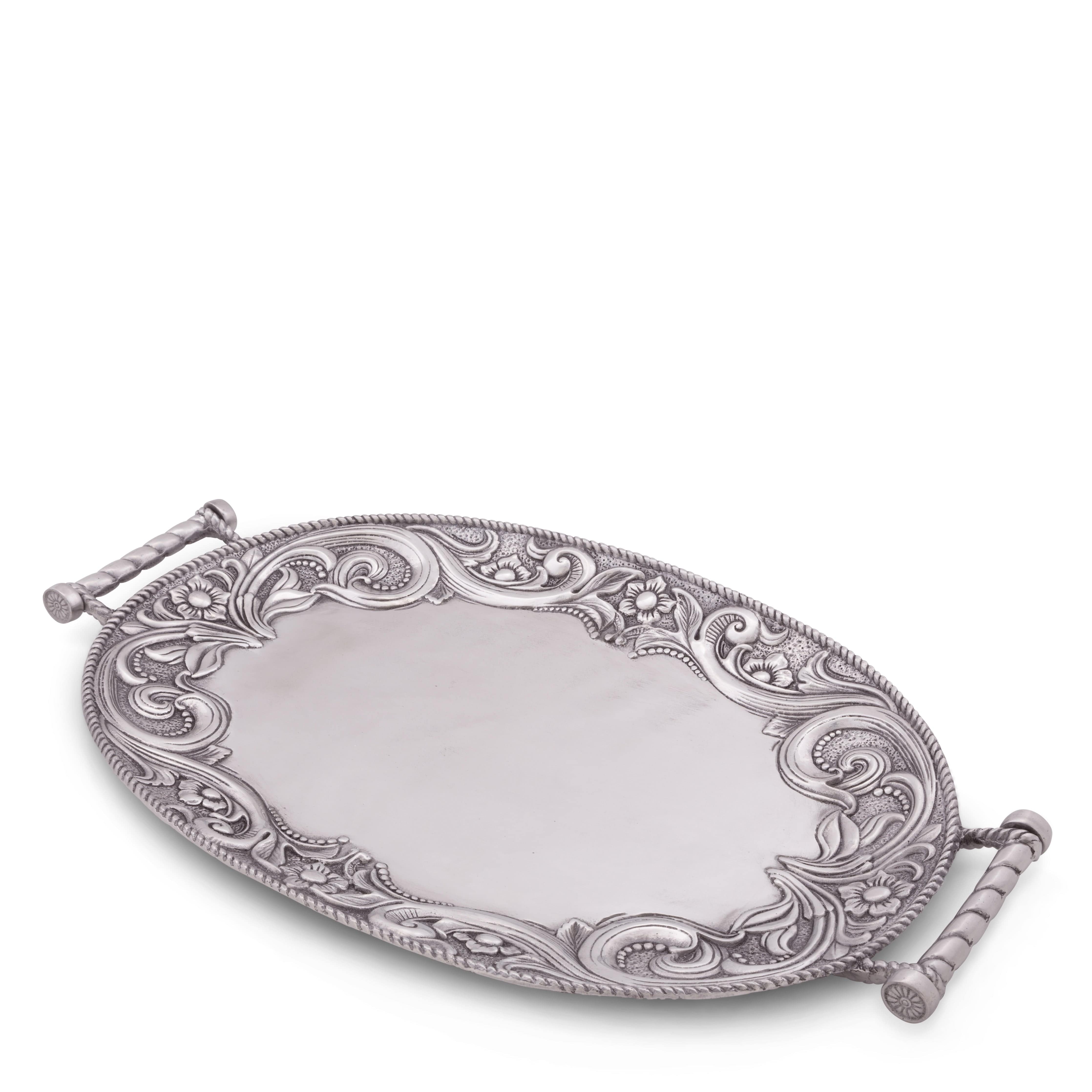 Western Leather Serving Tray - Equine Exchange Tack Shop