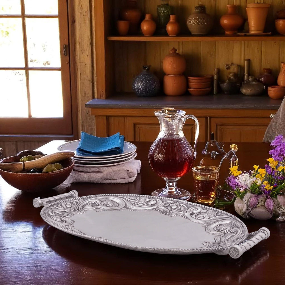 Western Leather Serving Tray - Equine Exchange Tack Shop