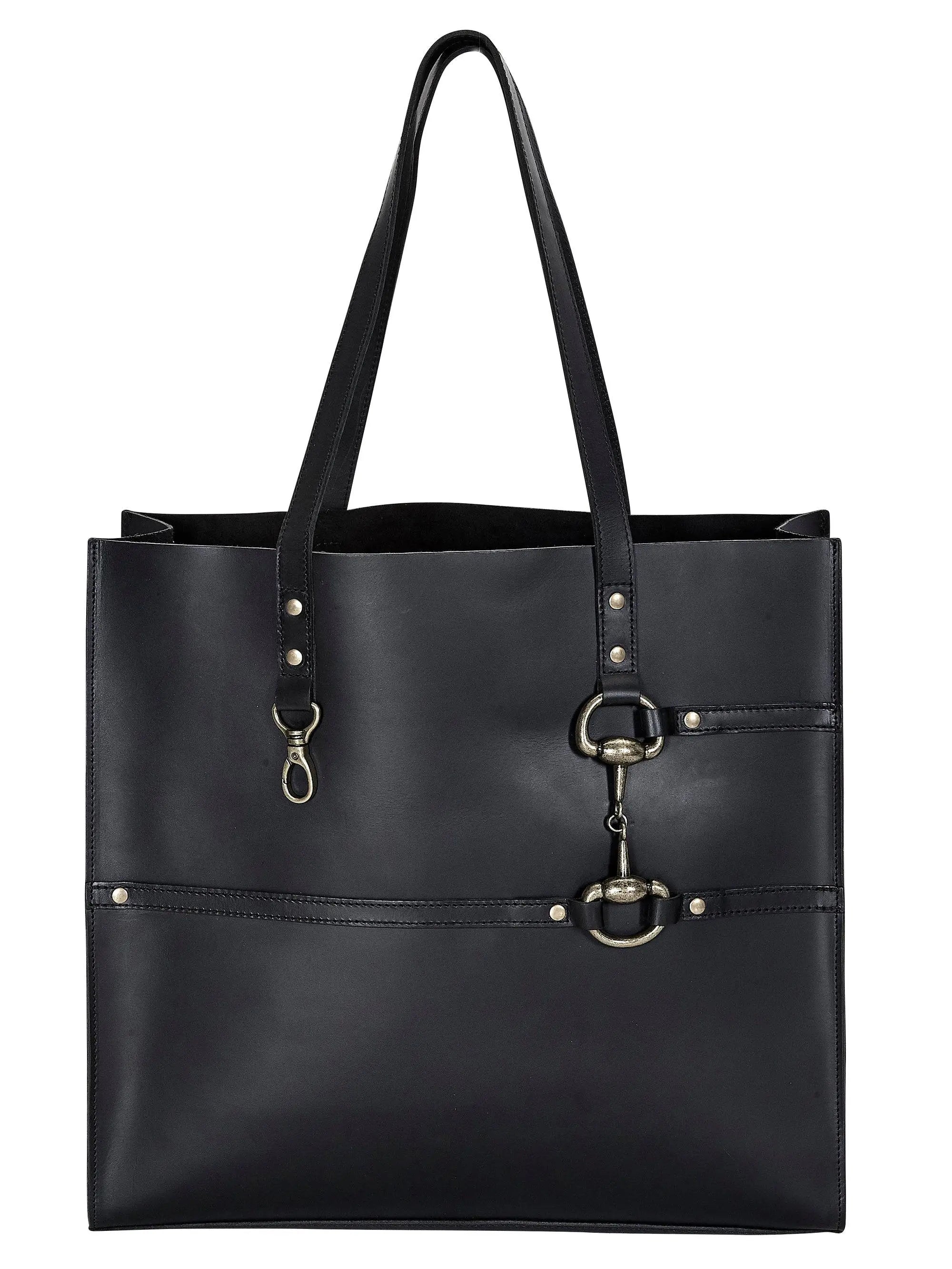 AWST Int'l Snaffle Bit Leather Tote - Equine Exchange Tack Shop