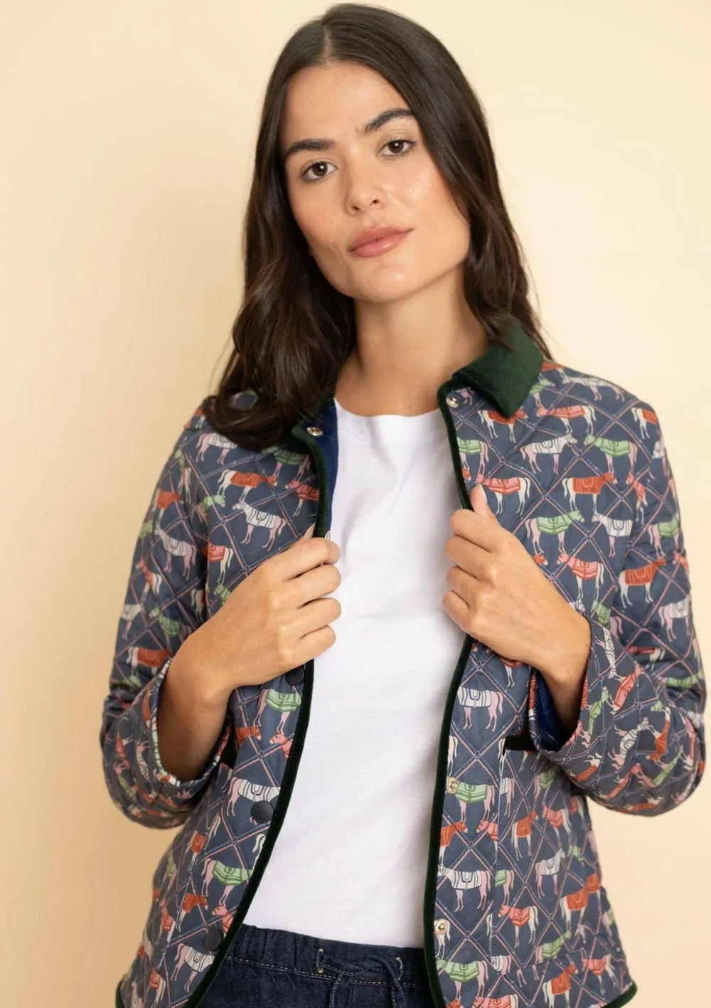 Victory Print Quilted Barn Jacket - Equine Exchange Tack Shop