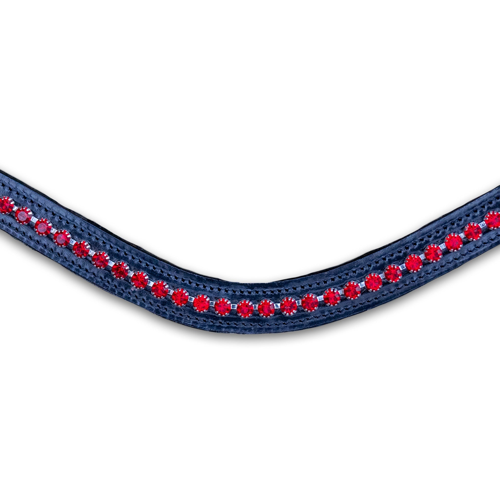 Ruby Red Crystal Browband - Equine Exchange Tack Shop