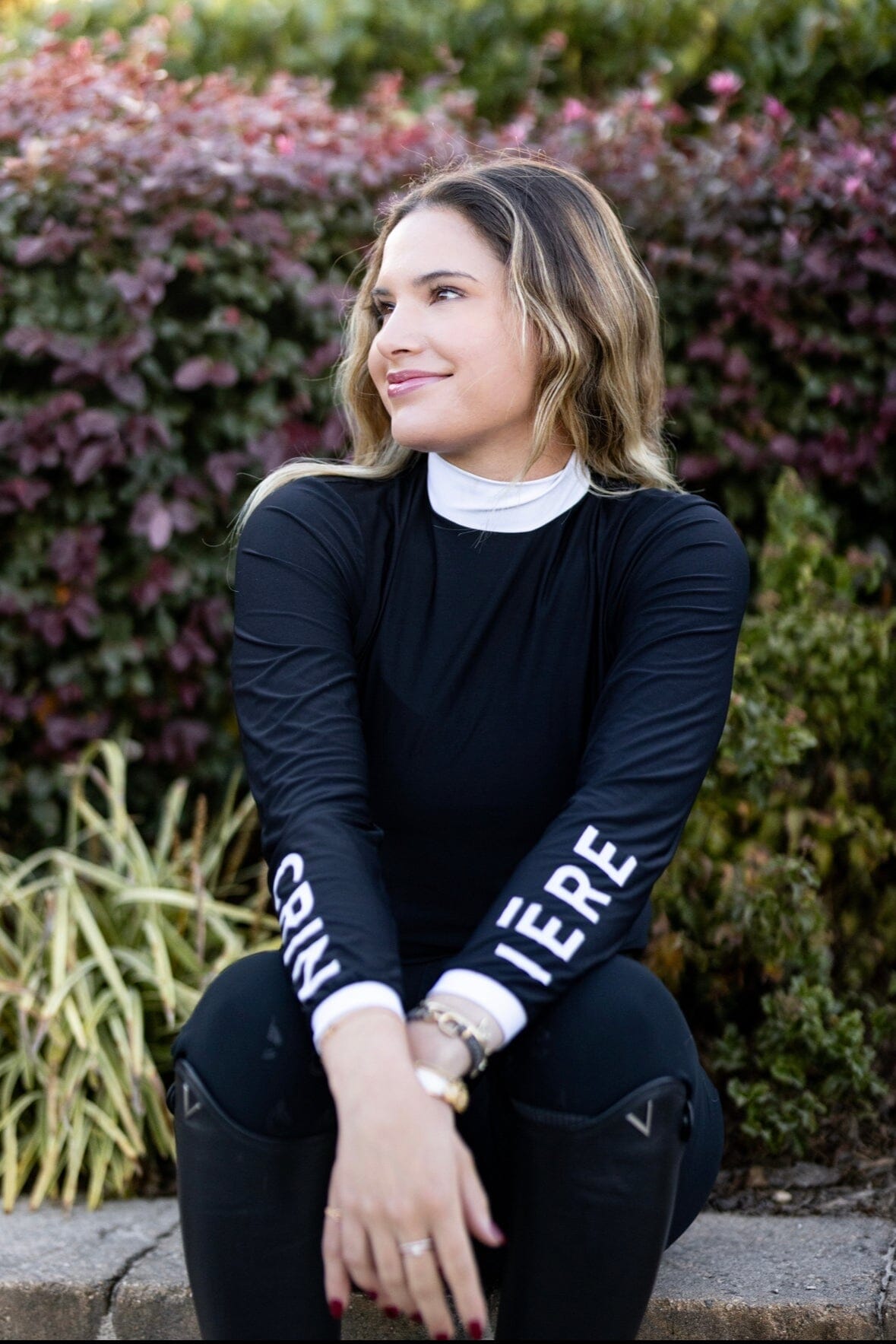 Bianca Competition Shirt - Black & White