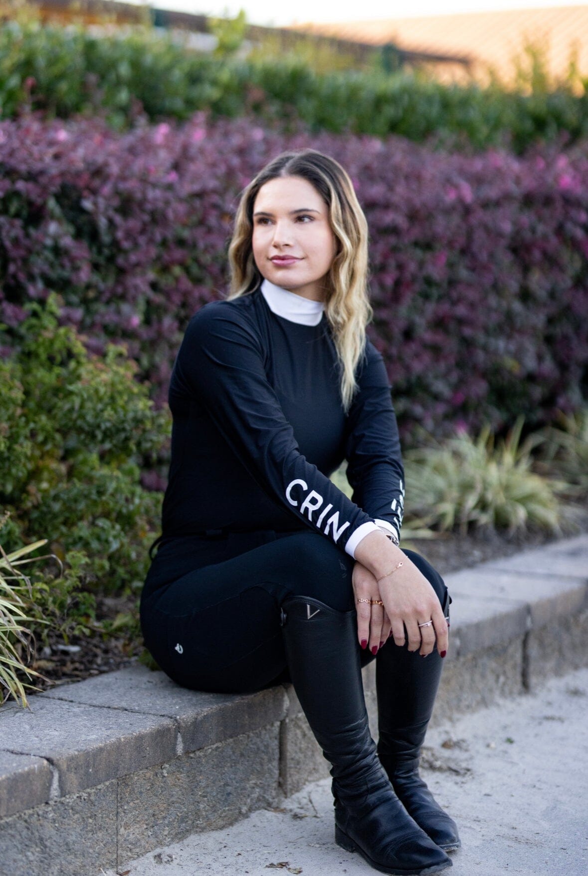 Bianca Competition Shirt - Black & White