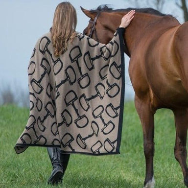 Bits Reversible Throw Blanket - Equine Exchange Tack Shop