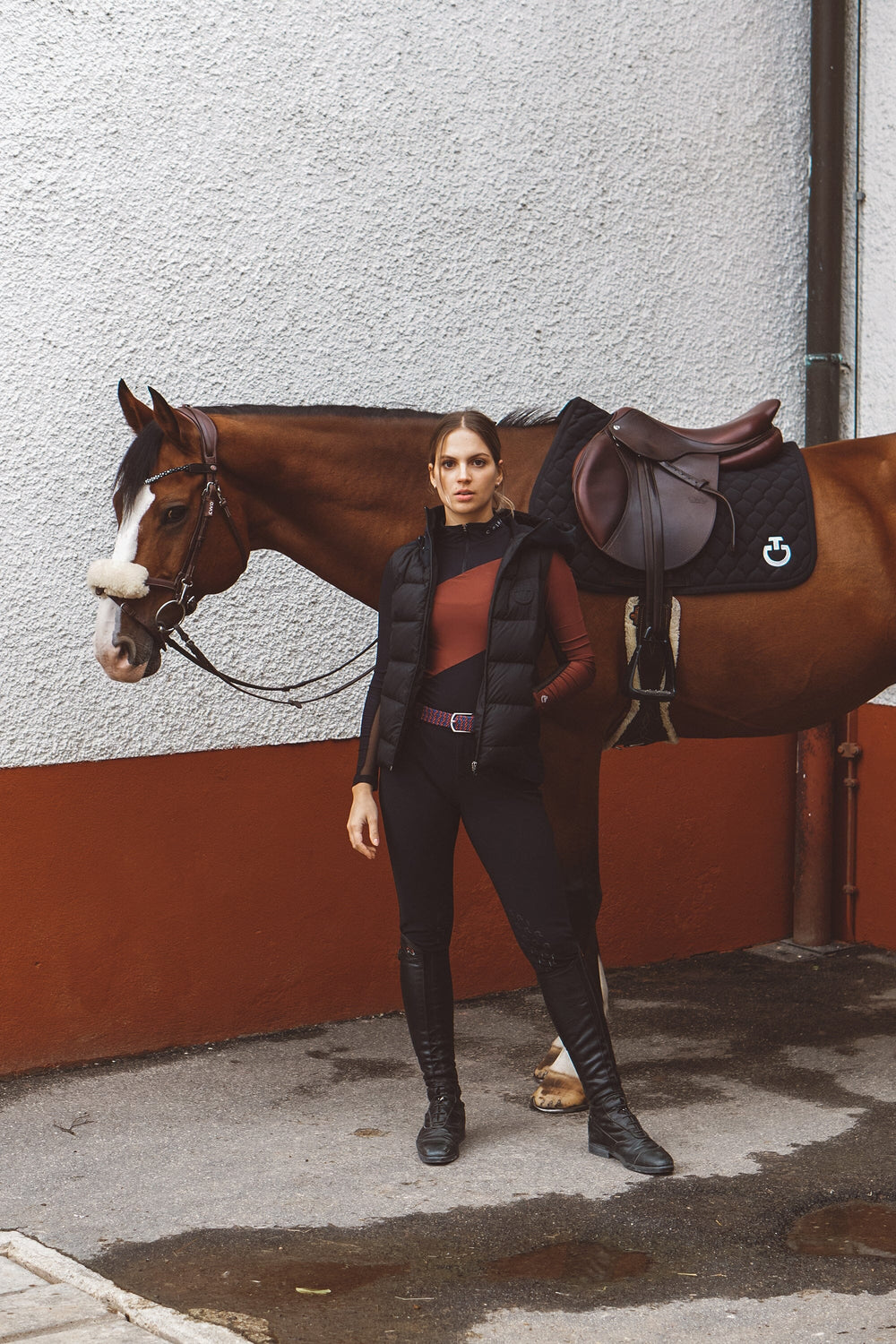 Black and Brown Sophie Schooling Shirt - Equine Exchange Tack Shop