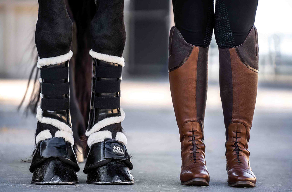 Black Ink Brushing Boots - Equine Exchange Tack Shop