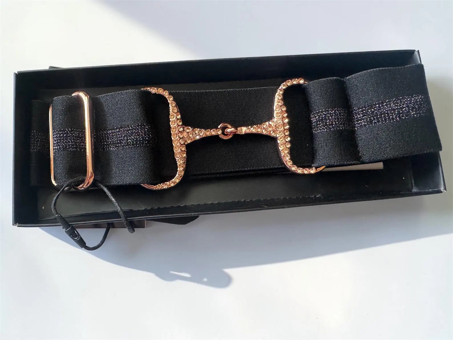 Cavalla Stretch Belt w/Bling Buckle