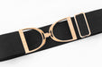 2" Elastic Belt - Black w/Rose Gold Stirrup - Equine Exchange Tack Shop