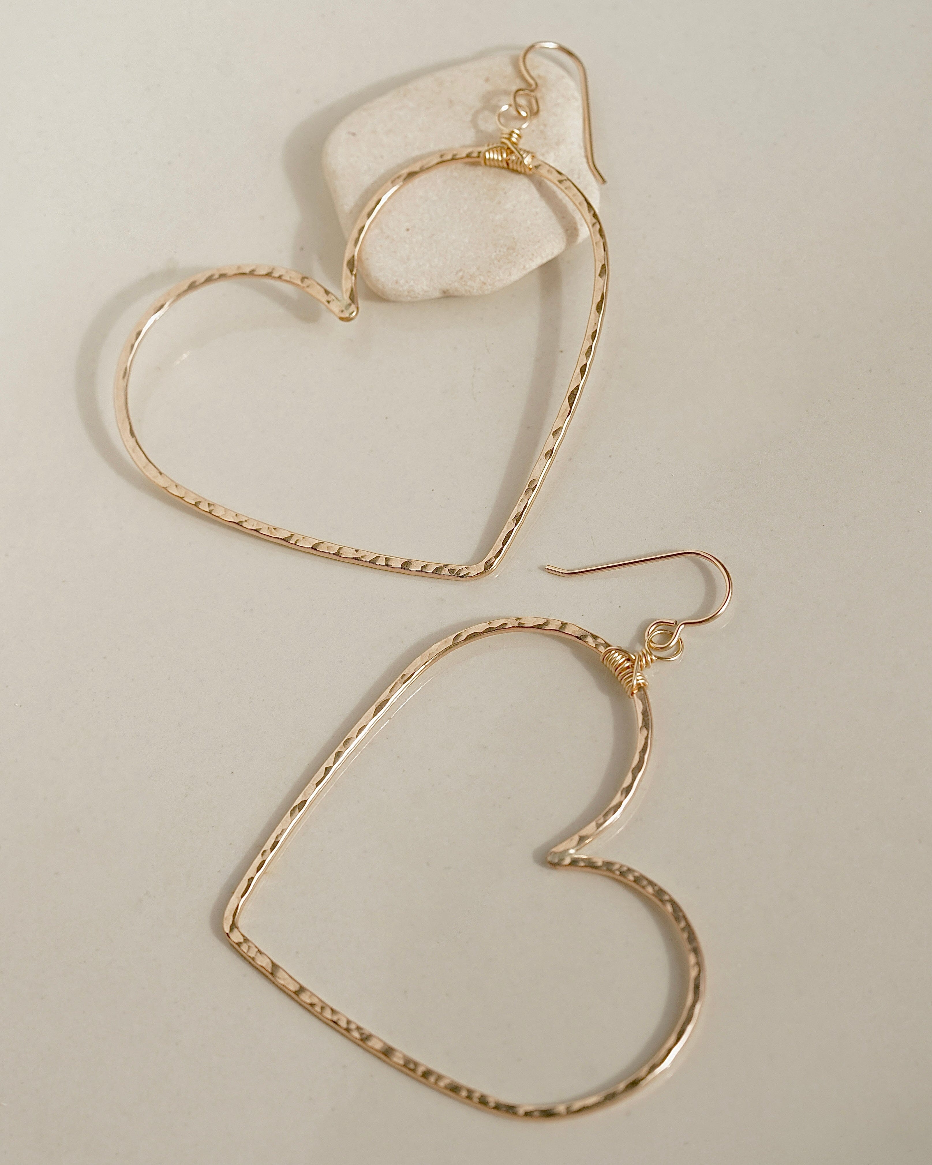 Boho Heart Hoops