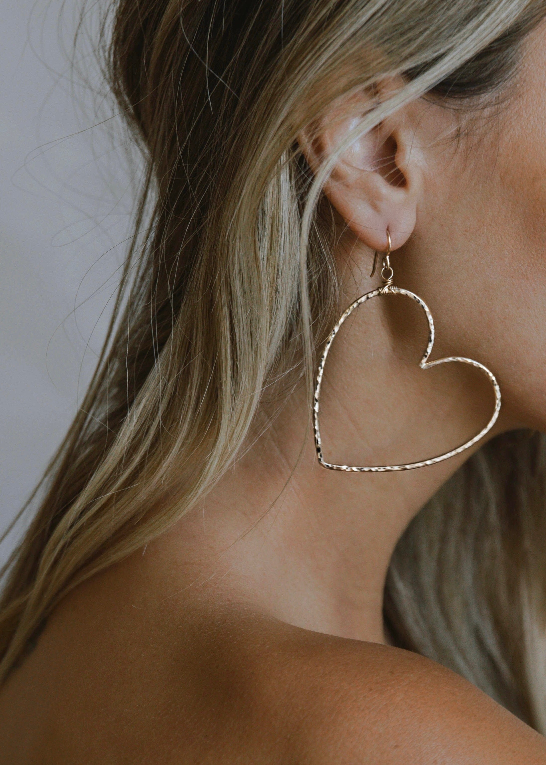 Boho Heart Hoops