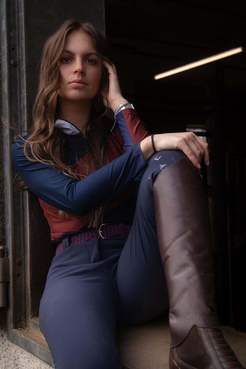 Juliette High Compression Breech - Blue - Equine Exchange Tack Shop