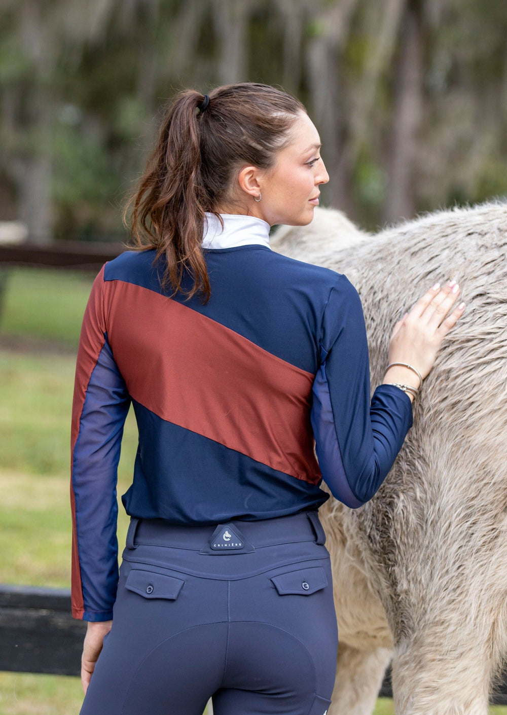 Juliette High Compression Breech - Blue - Equine Exchange Tack Shop