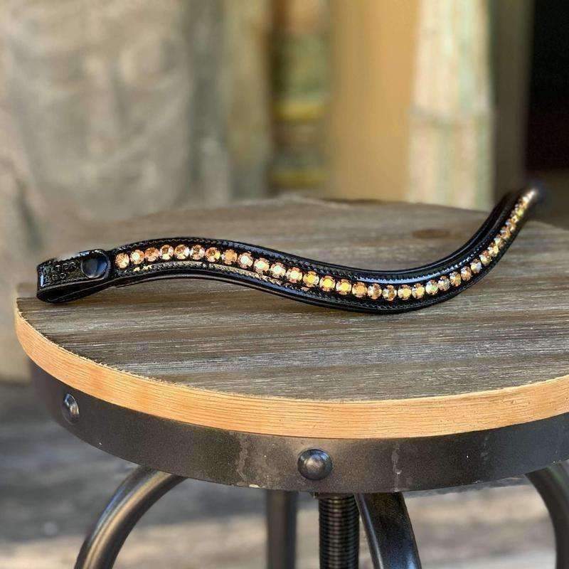 Halter Ego® Crystal Patent Browband - Hello Sunshine - Equine Exchange Tack Shop