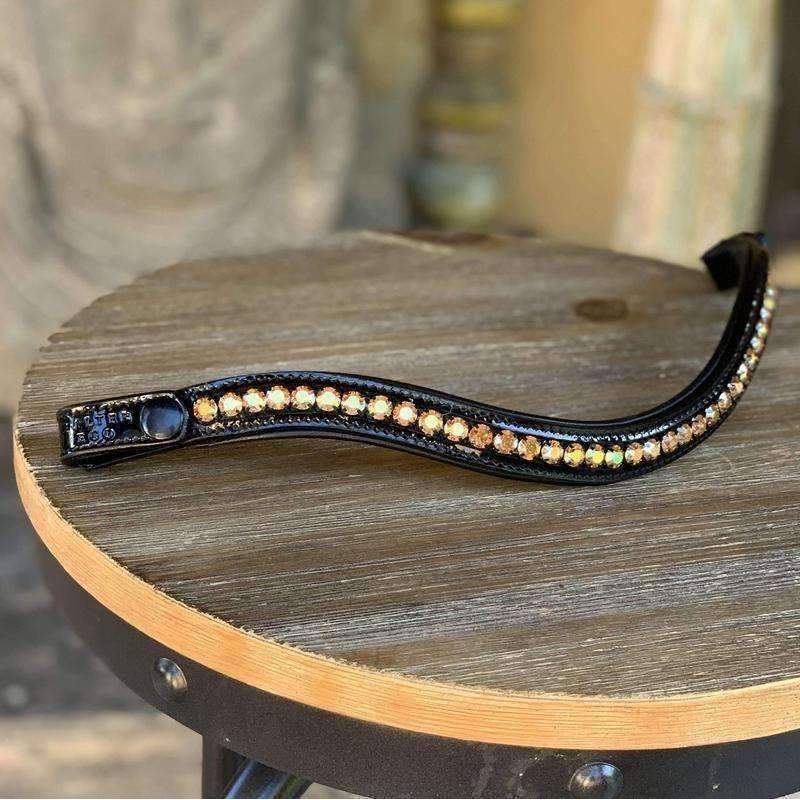 Halter Ego® Crystal Patent Browband - Hello Sunshine - Equine Exchange Tack Shop