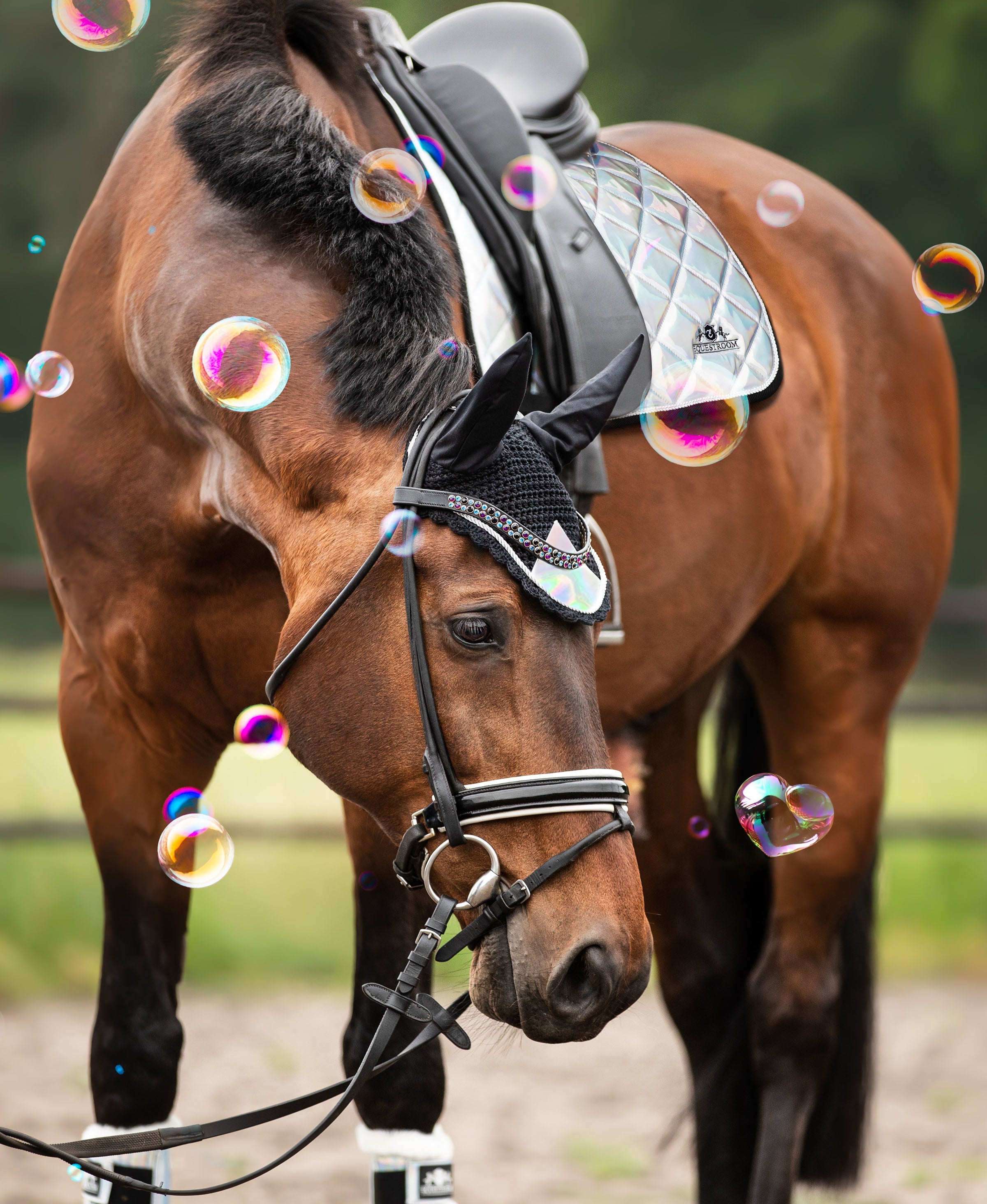 Holographic Saddle Pad Set - Equine Exchange Tack Shop
