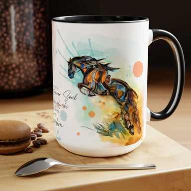 Inspirational Equestrian Watercolor Mug - Equine Exchange Tack Shop