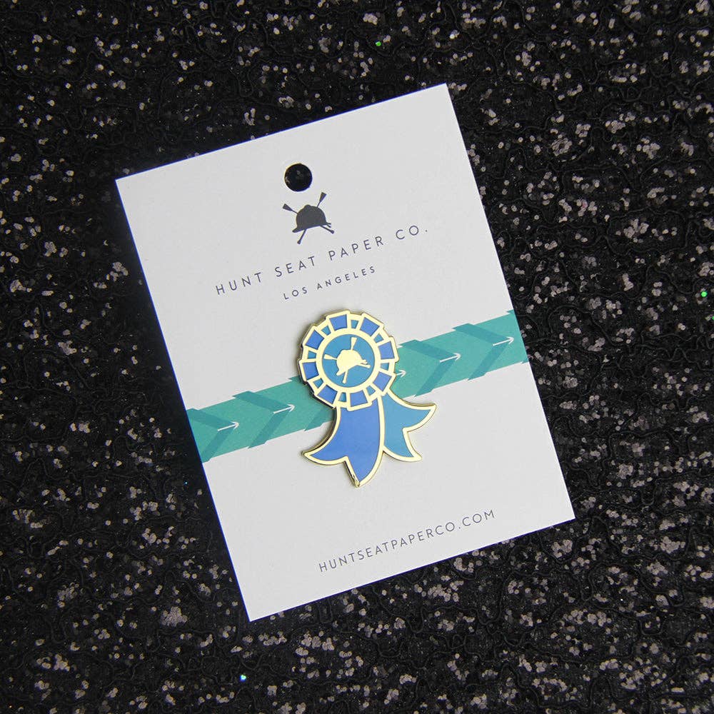 Winner Pony Pin - Equestrian Blue Ribbon Lapel Pin for Gift - Equine Exchange Tack Shop