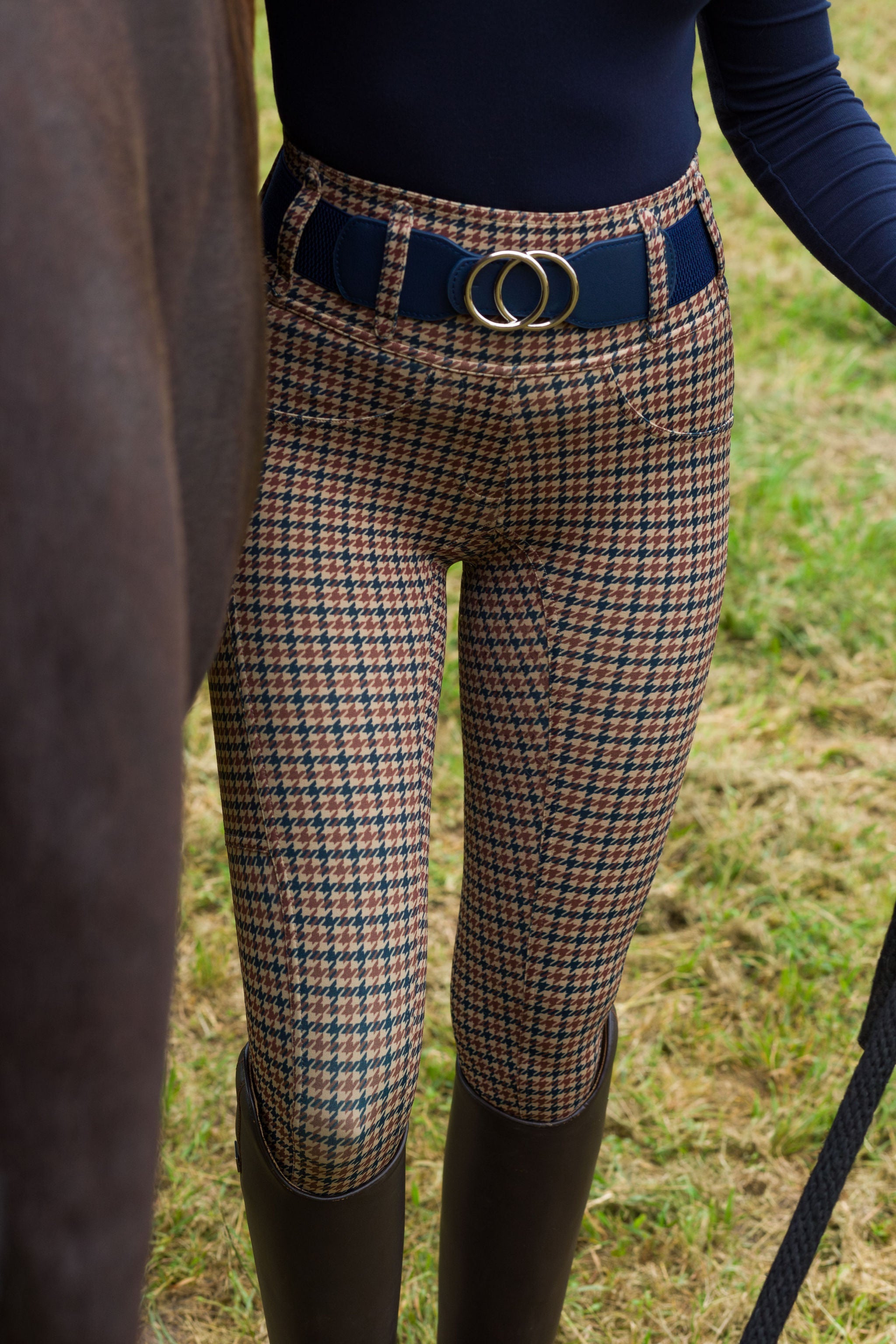 Athletic Breech - English Houndstooth - Equine Exchange Tack Shop