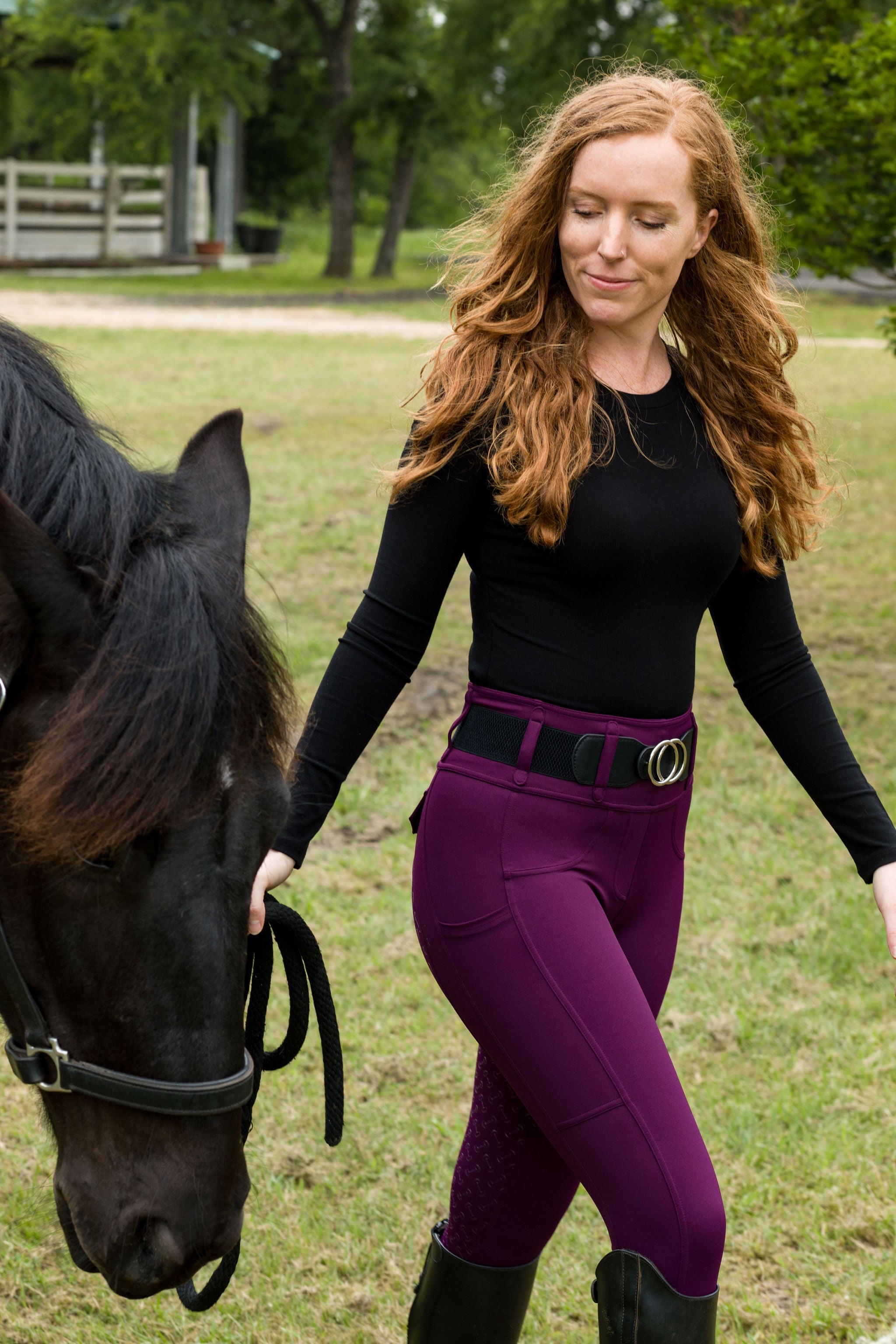 Athletic Breech - Purple Rein - Equine Exchange Tack Shop