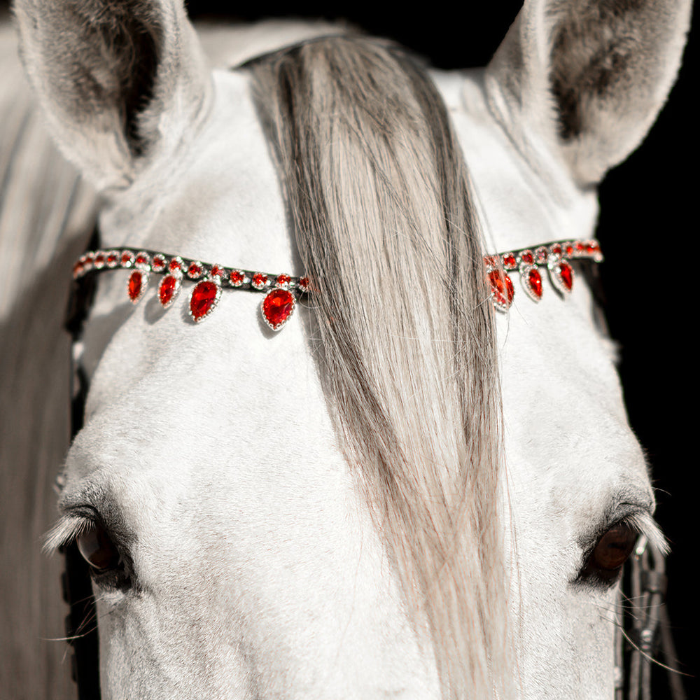 Scarlet Red Browband - Equine Exchange Tack Shop