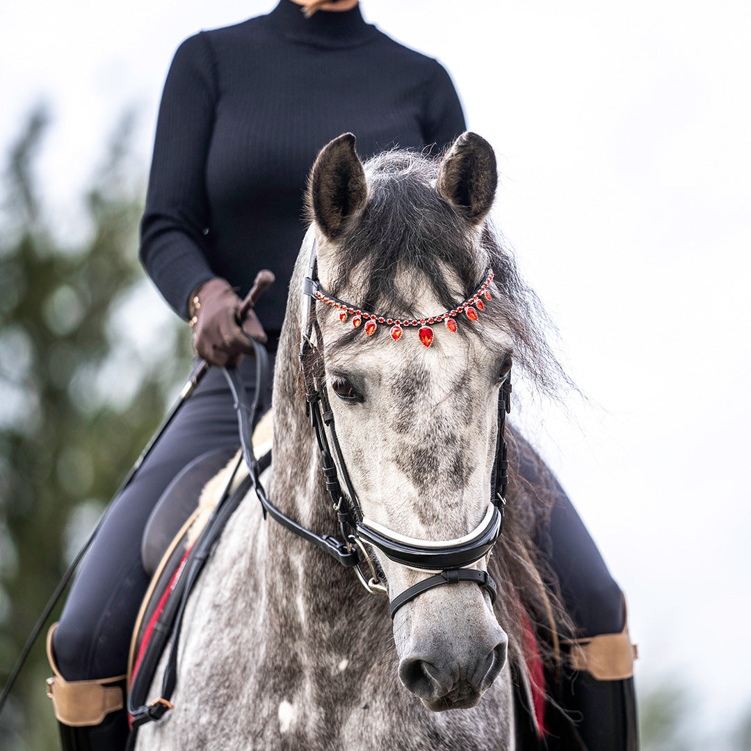 Scarlet Red Browband - Equine Exchange Tack Shop