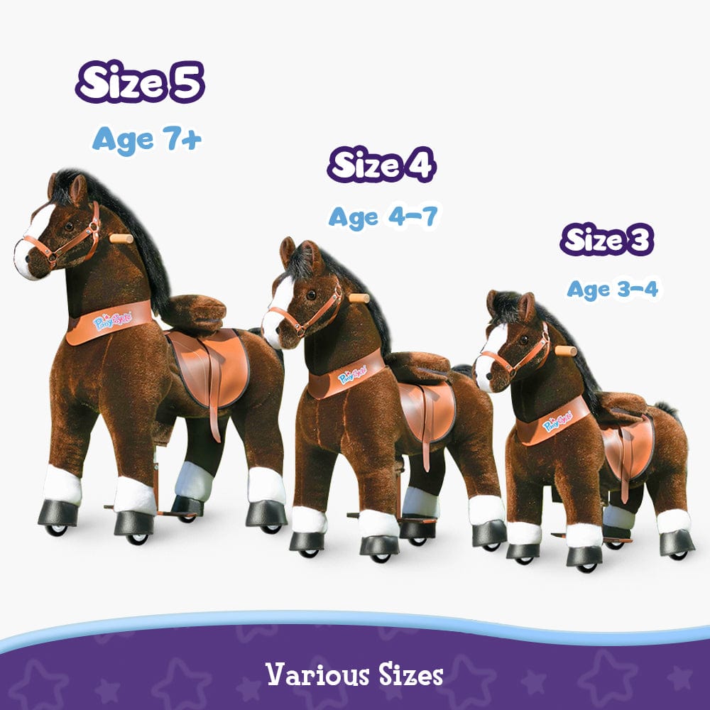 Chocolate Horse Ride-On Toy - Age 4–7  