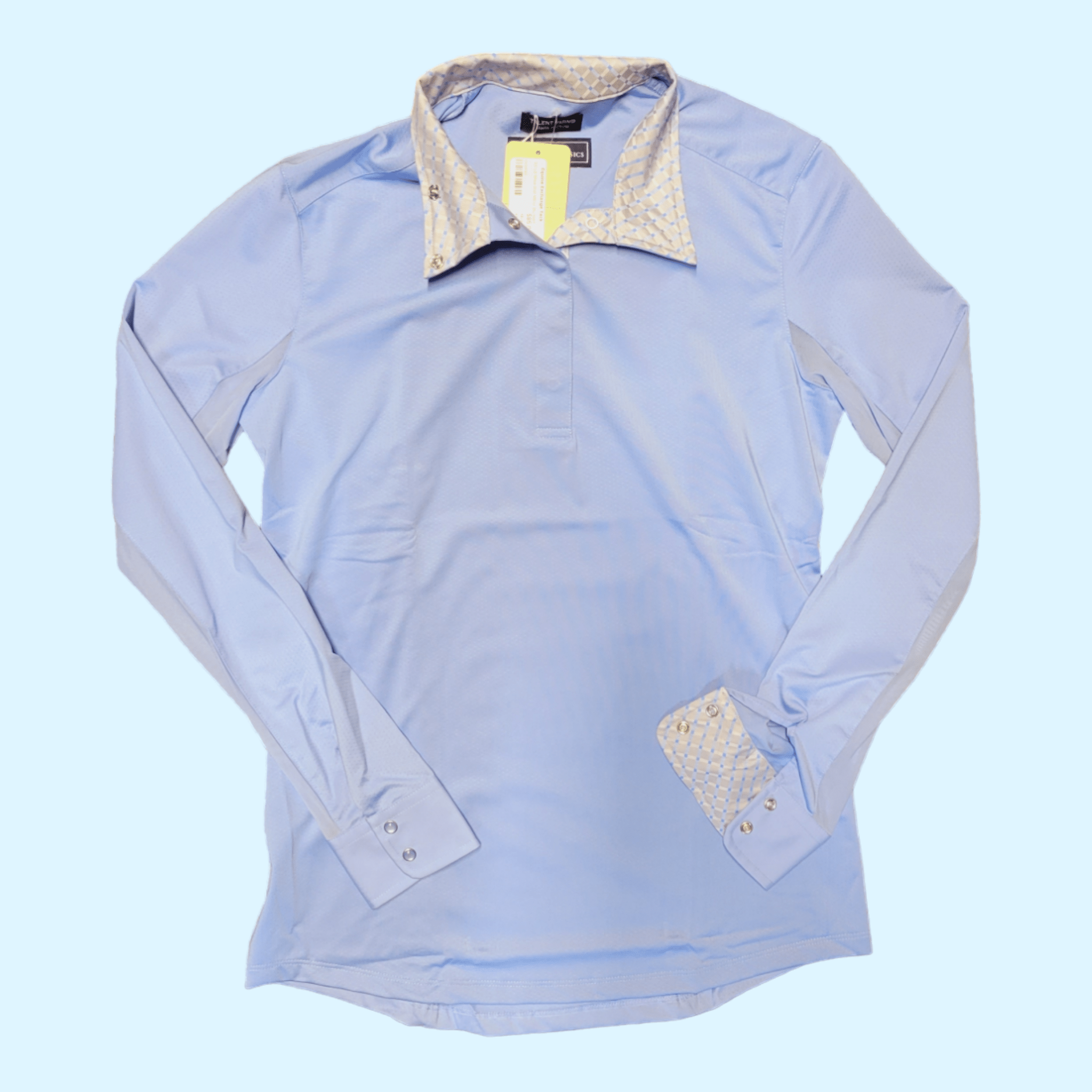 Essex Classics Long Sleeve Show Shirt in Blue - Medium