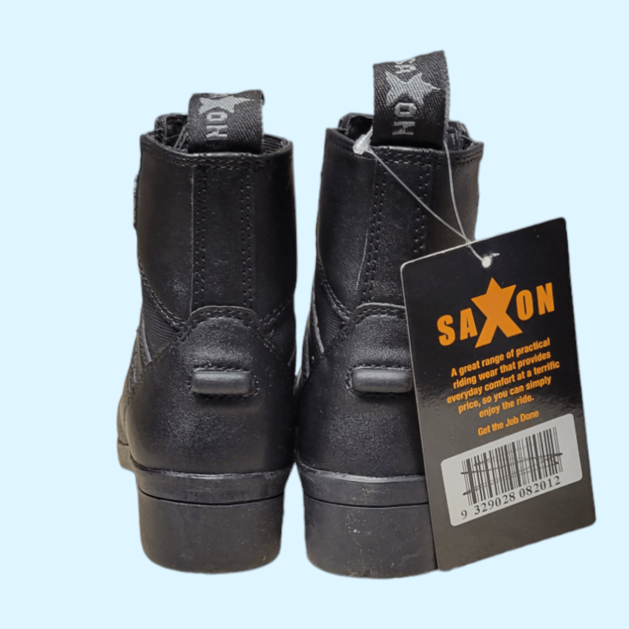 Saxon Kids' Syntovia Zip Paddock Boots in Black - CH 10