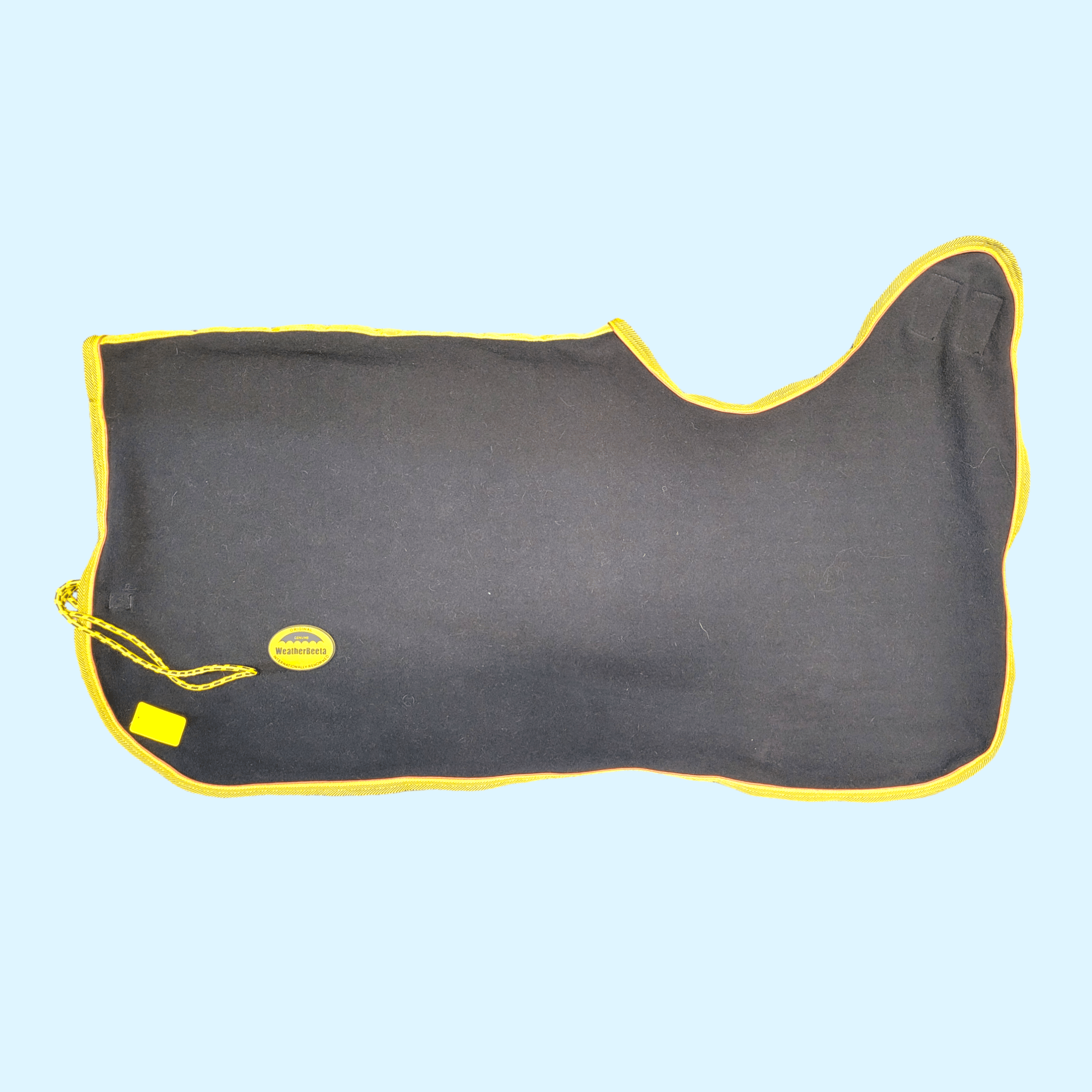 Weatherbeeta Fleece Quarter Sheet in Black/Yellow - 54" - Equine Exchange Tack Shop