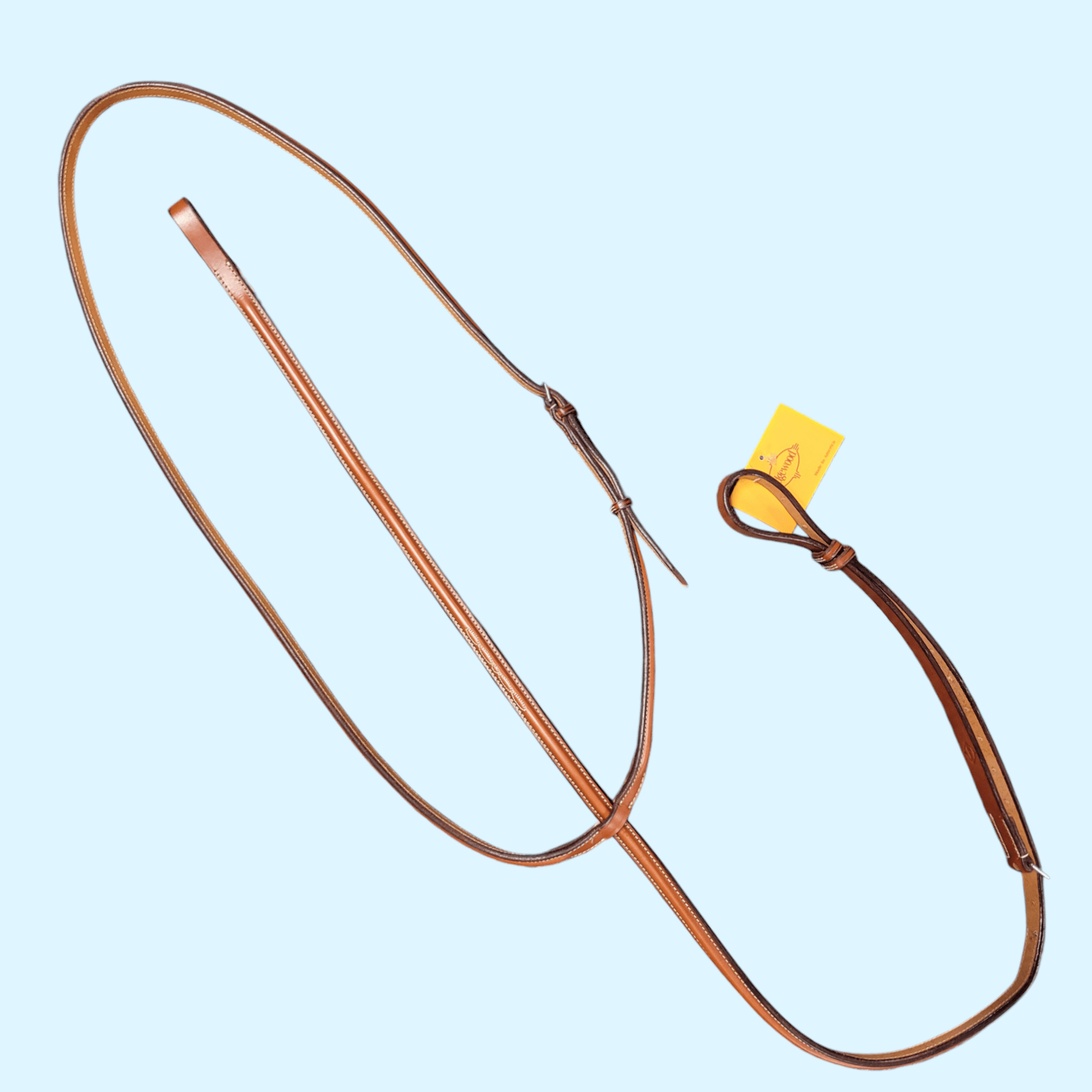Edgewood Raised Fancy Stitch Standing Martingale in Chestnut - Oversize