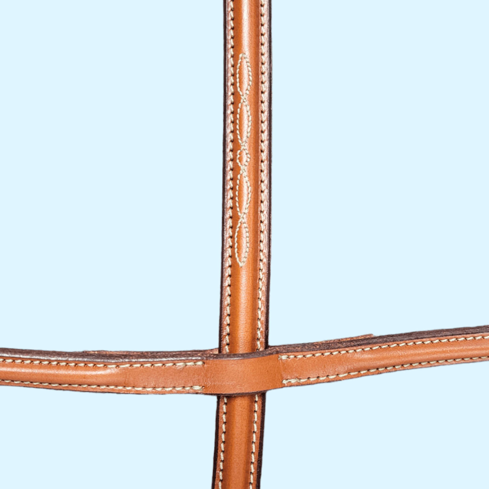 Edgewood Raised Fancy Stitch Standing Martingale in Chestnut - Oversize - Equine Exchange Tack Shop