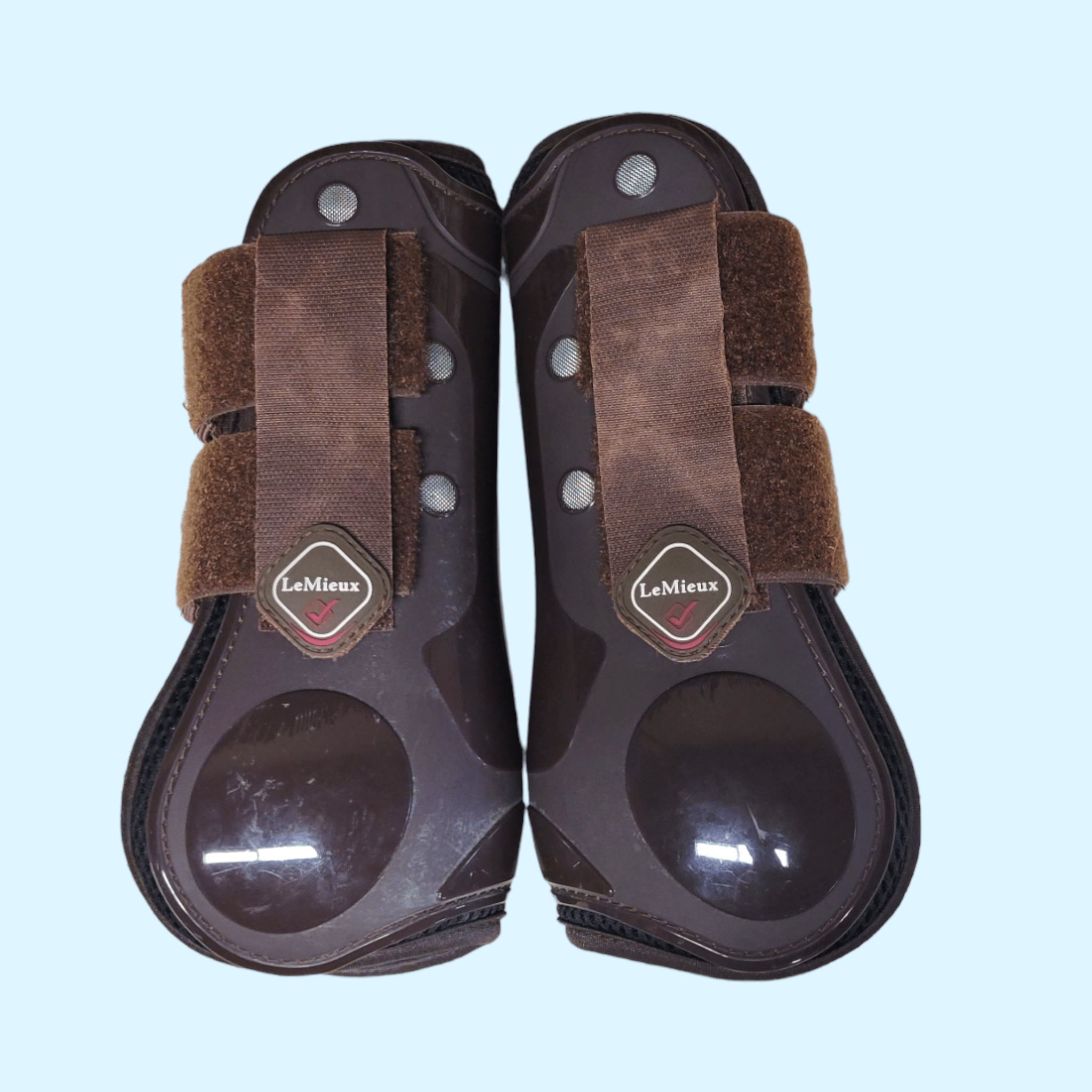 LeMieux Open Front Boots- Pair- Large Brown