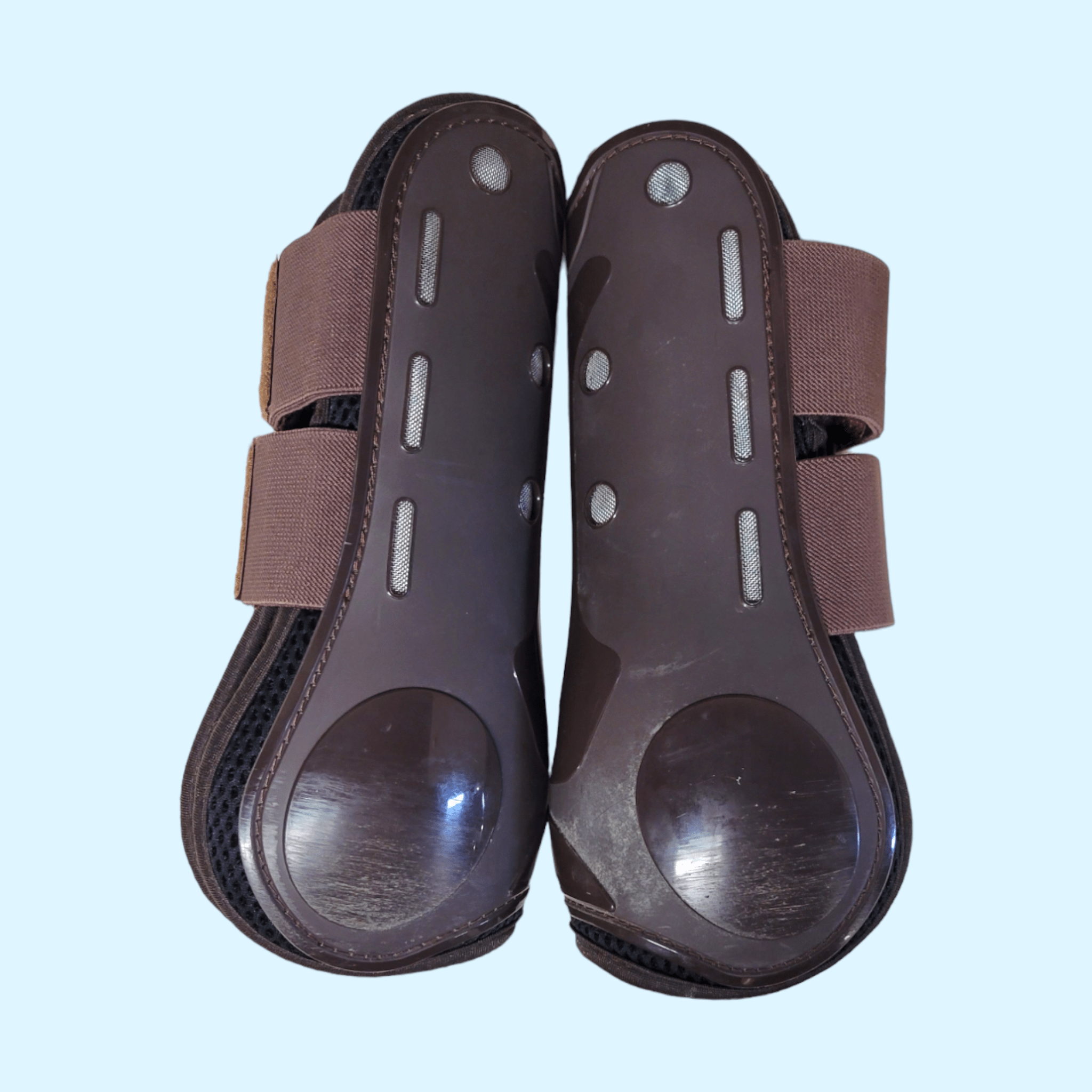 LeMieux Open Front Boots- Pair- Large Brown