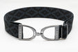 Charcoal Polo - 1.5" Gunmetal Stirrup Elastic Belt - Equine Exchange Tack Shop
