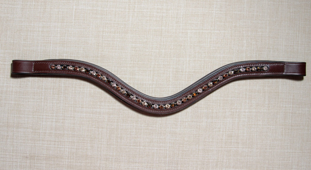 KL Select Peaches and Cream Crystal Browband - Equine Exchange Tack Shop