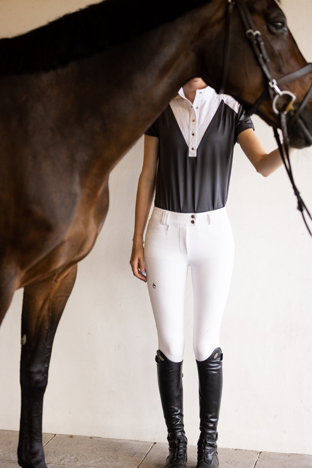 Margot Dark Horse Competition Shirt - Equine Exchange Tack Shop