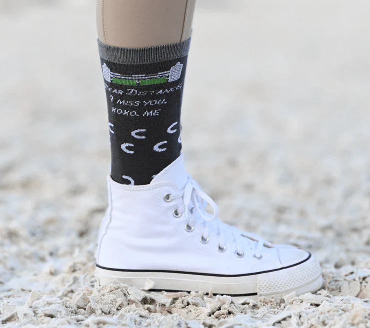 Dreamers & Schemers Dear Distance Crew Socks - Equine Exchange Tack Shop