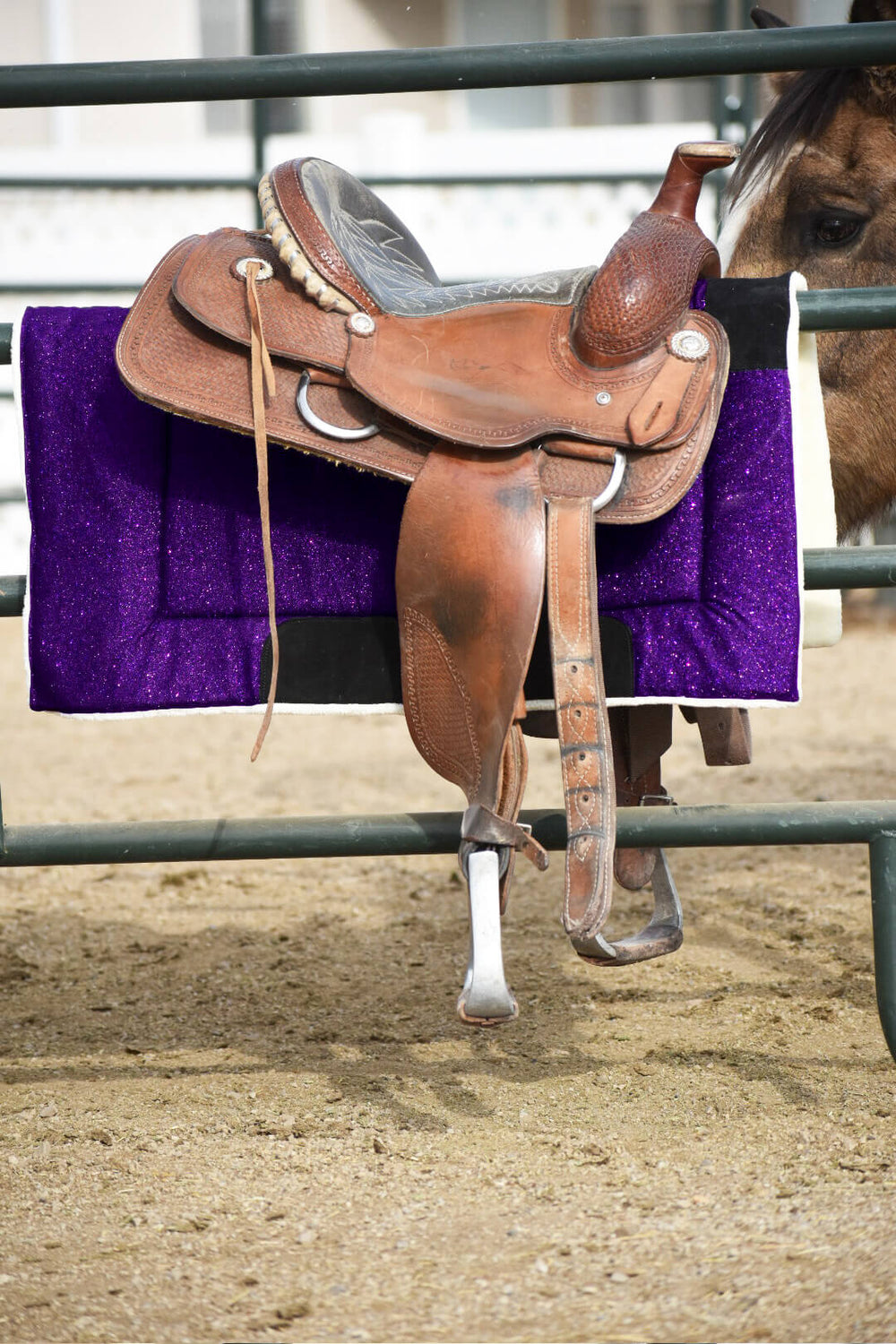 Purple Amethyst Western Saddle Pad - Equine Exchange Tack Shop